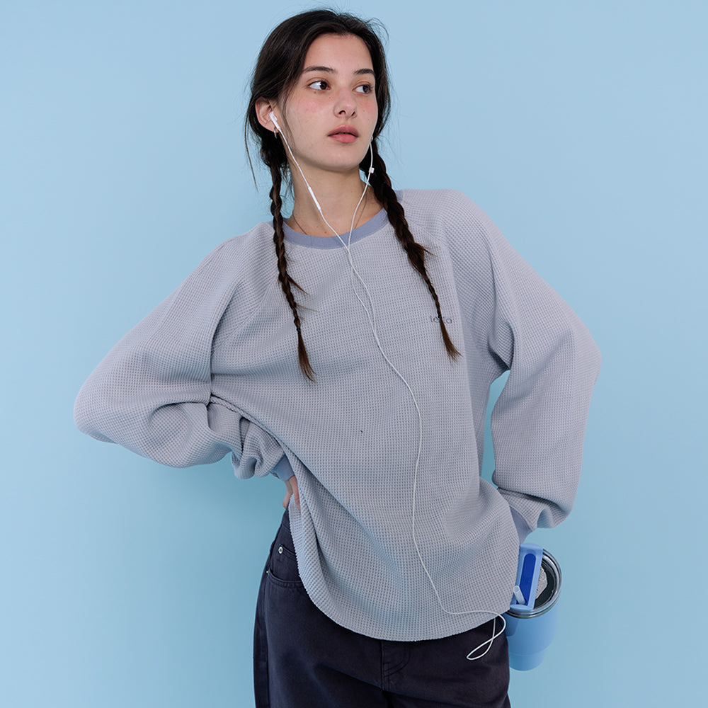 Tekto [4th] Marc waffle t-shirt_sky blue
