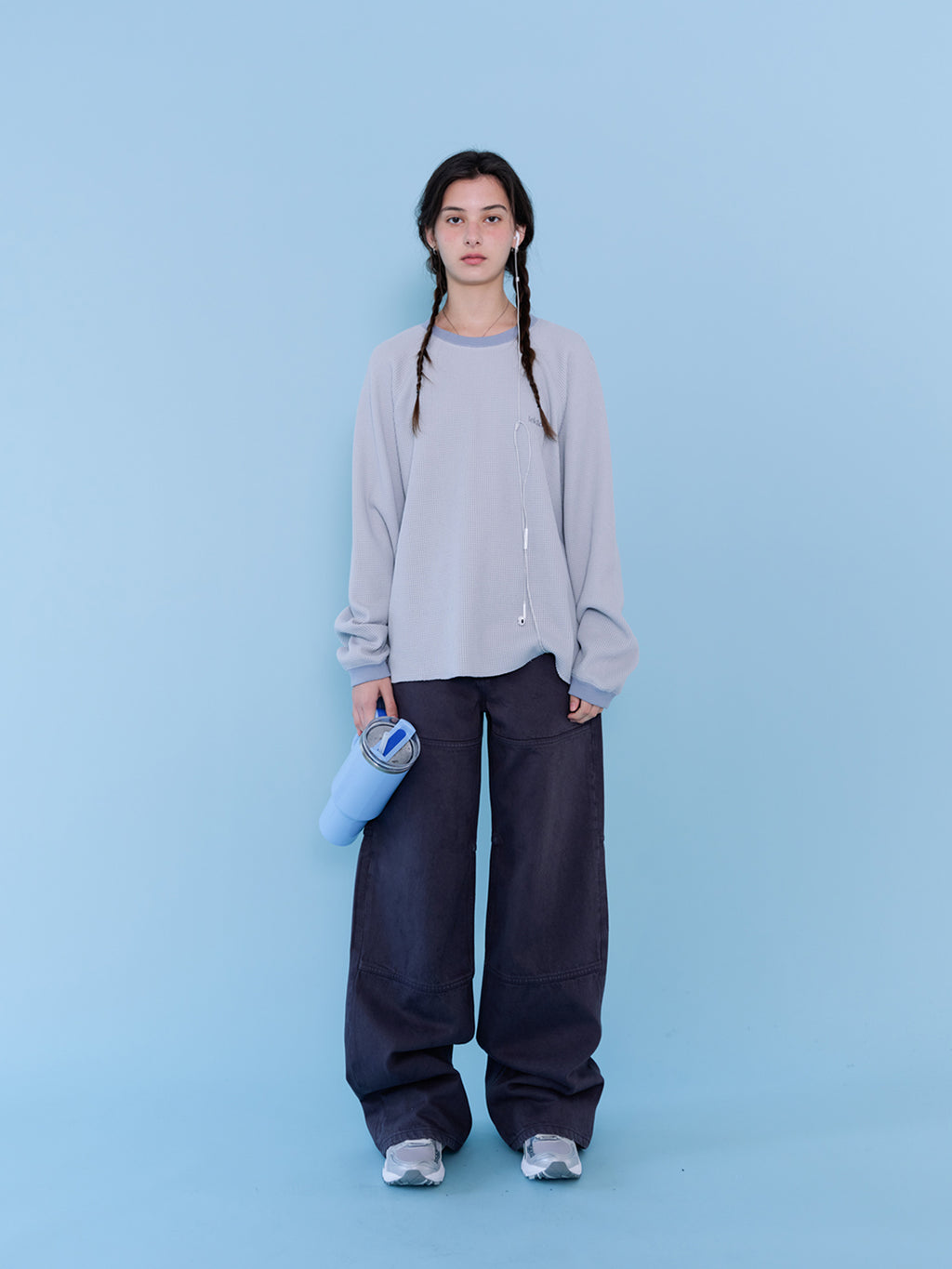 Tekto [4th] Marc waffle t-shirt_sky blue