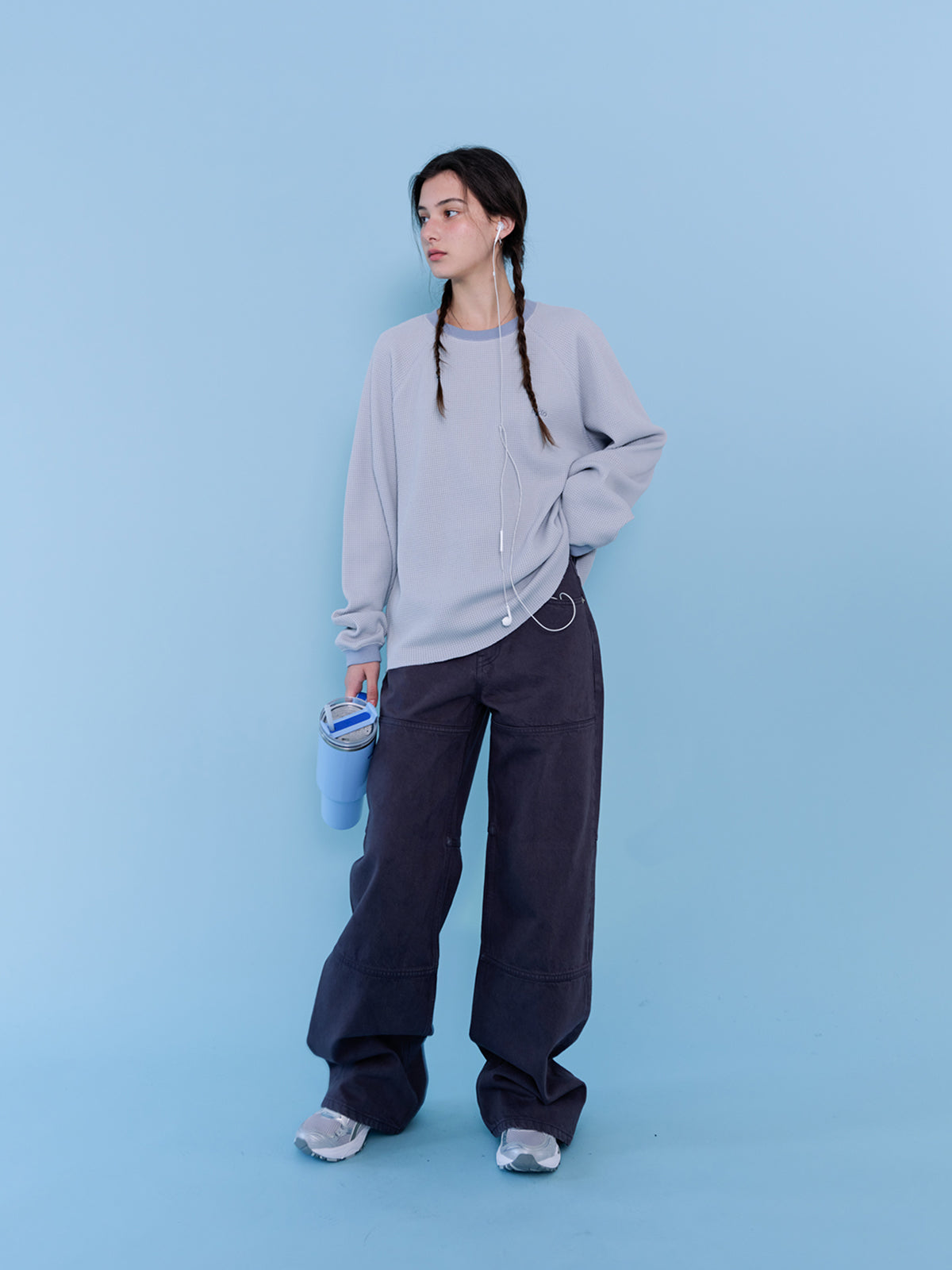 Tekto [4th] Marc waffle t-shirt_sky blue