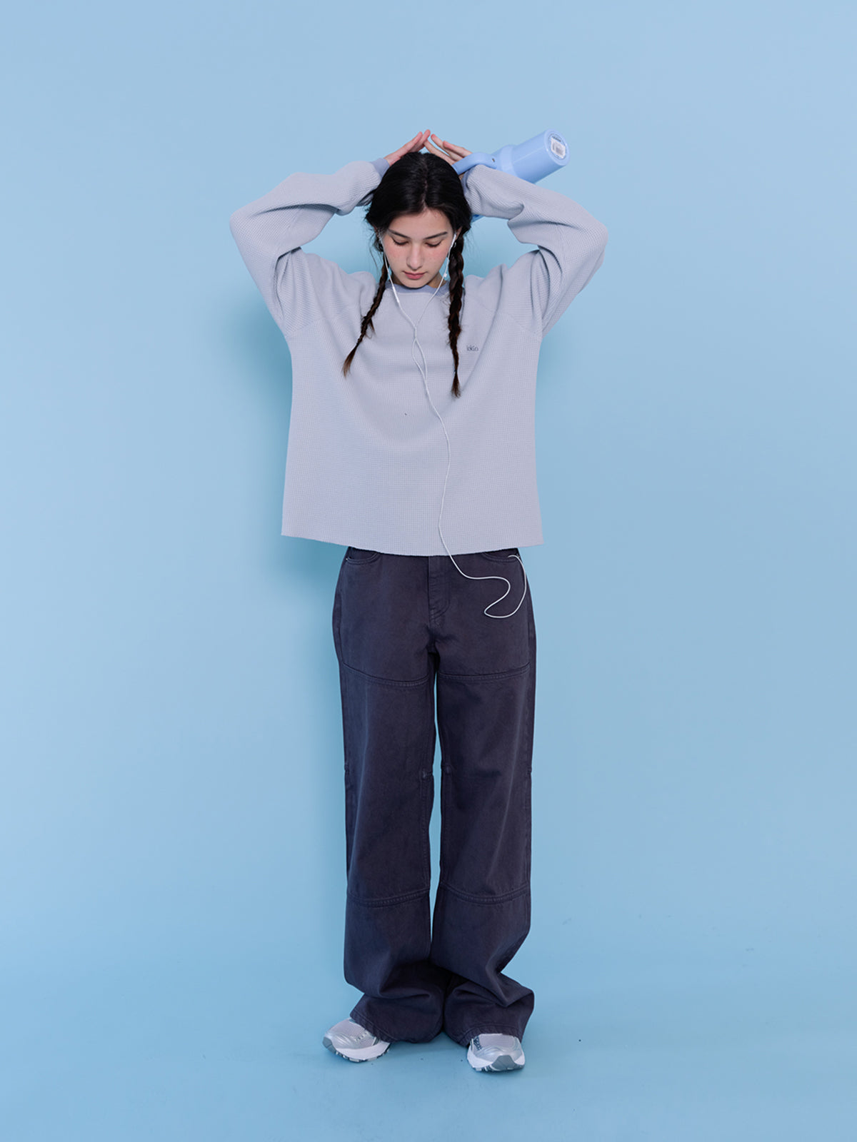 Tekto [4th] Marc waffle t-shirt_sky blue