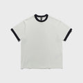 UNAFFECTED [ESSENTIAL] RINGER T-SHIRT / OFF WHITE