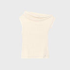 GLOWNY TILT DRAPE TOP (BEIGE)