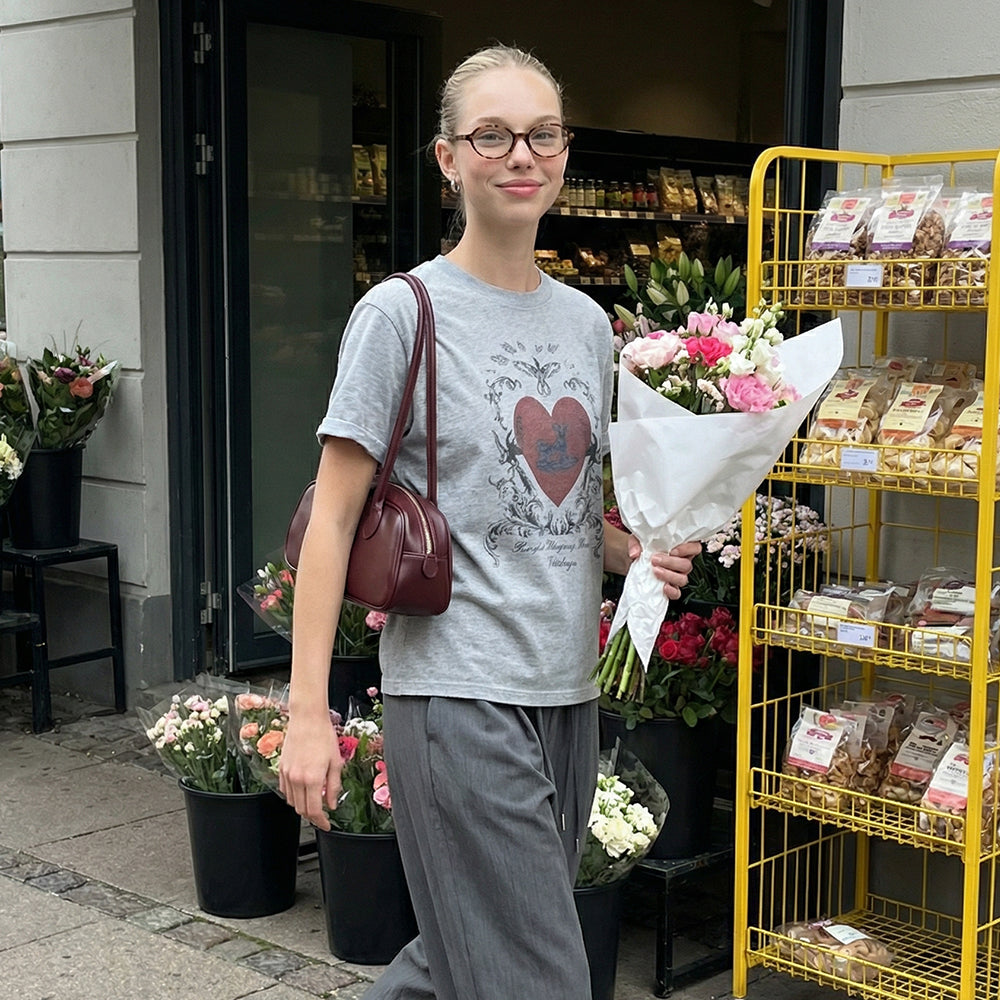 VITALSIGN heart vintage bird t-shirt