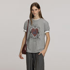 VITALSIGN heart vintage bird t-shirt