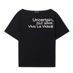 VIVA LA VIDA Willing off-shoulder short-sleeved t-shirt