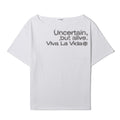 VIVA LA VIDA Willing off-shoulder short-sleeved t-shirt