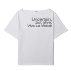 VIVA LA VIDA Willing off-shoulder short-sleeved t-shirt
