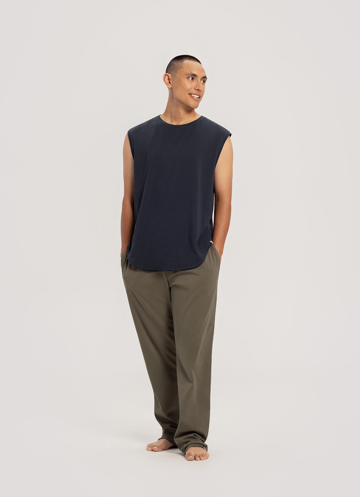 BUDHI MUDRA Simple round sleeveless (Unisex)_2 Colors