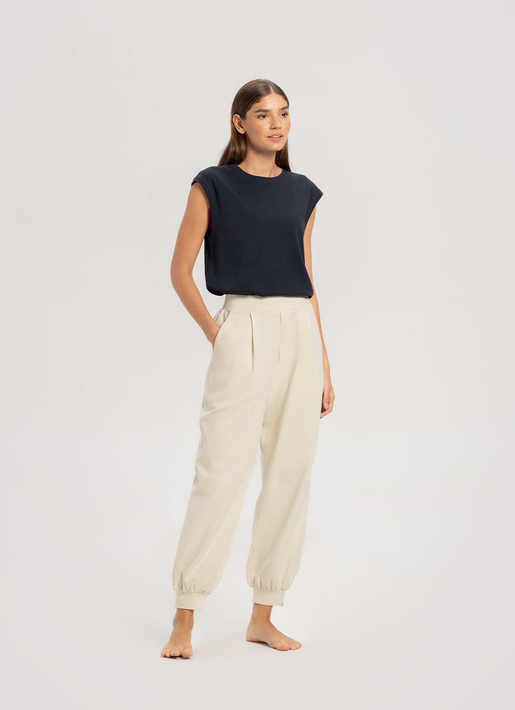 BUDHI MUDRA Simple round sleeveless (Unisex)_2 Colors