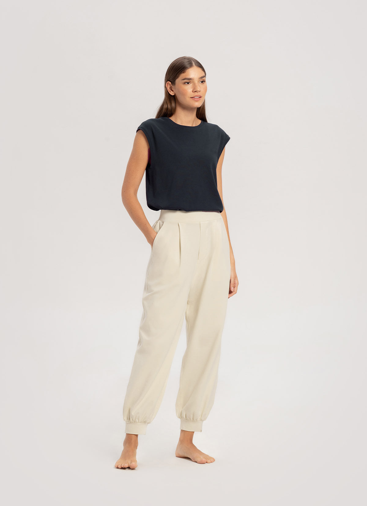BUDHI MUDRA Simple round sleeveless (Unisex)_2 Colors