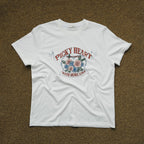 AaU [Same-day shipping] Vintage Rose Short Sleeve Tee_White