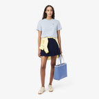 LACOSTE Women's Multi-Stripe Short Sleeve T-Shirt TF7574-56G 4BI