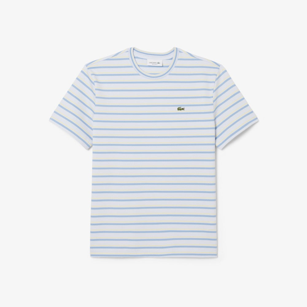 LACOSTE Women's Multi-Stripe Short Sleeve T-Shirt TF7574-56G 4BI