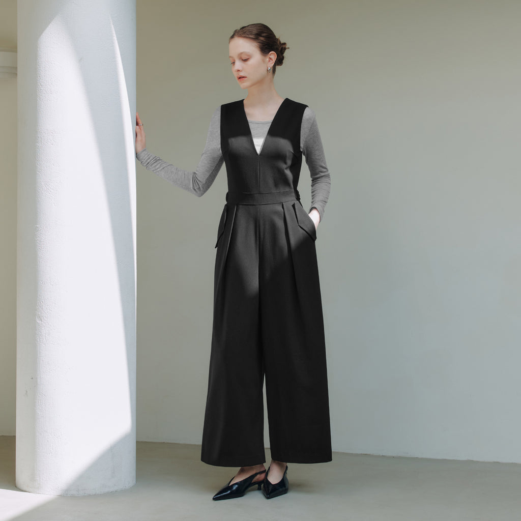 LEZERO LEZERO Jumpsuit V-neck