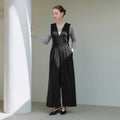 LEZERO LEZERO Jumpsuit V-neck