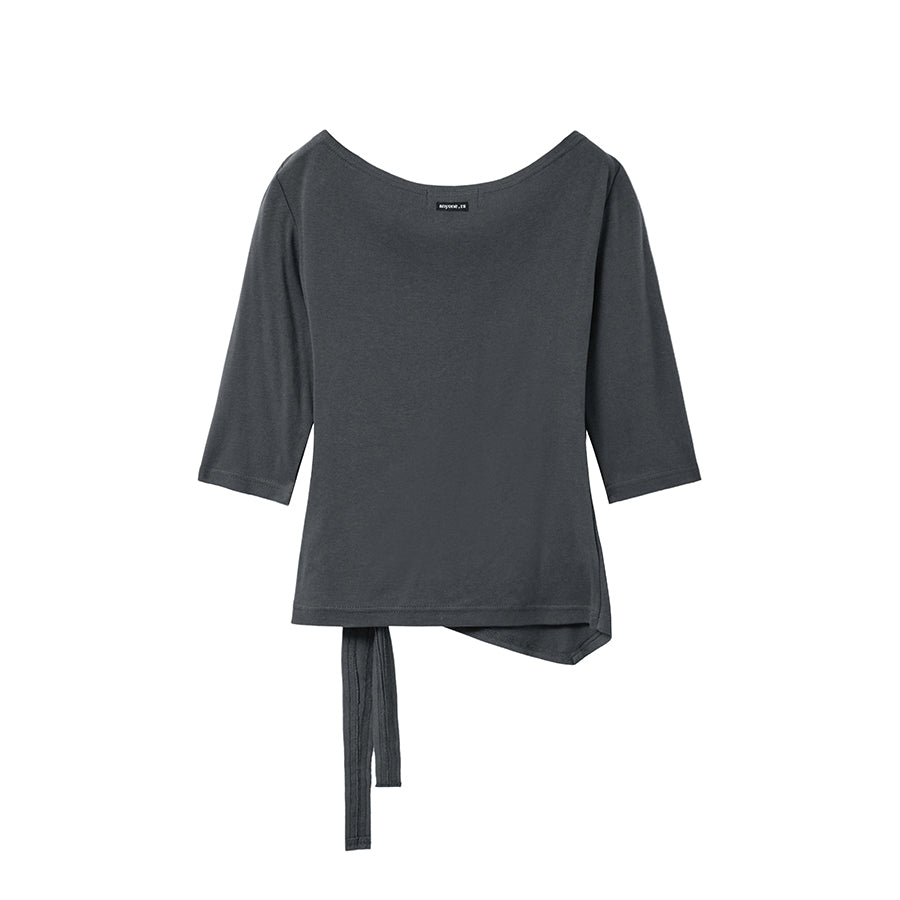 RENSE Stud Tie Top Charcoal