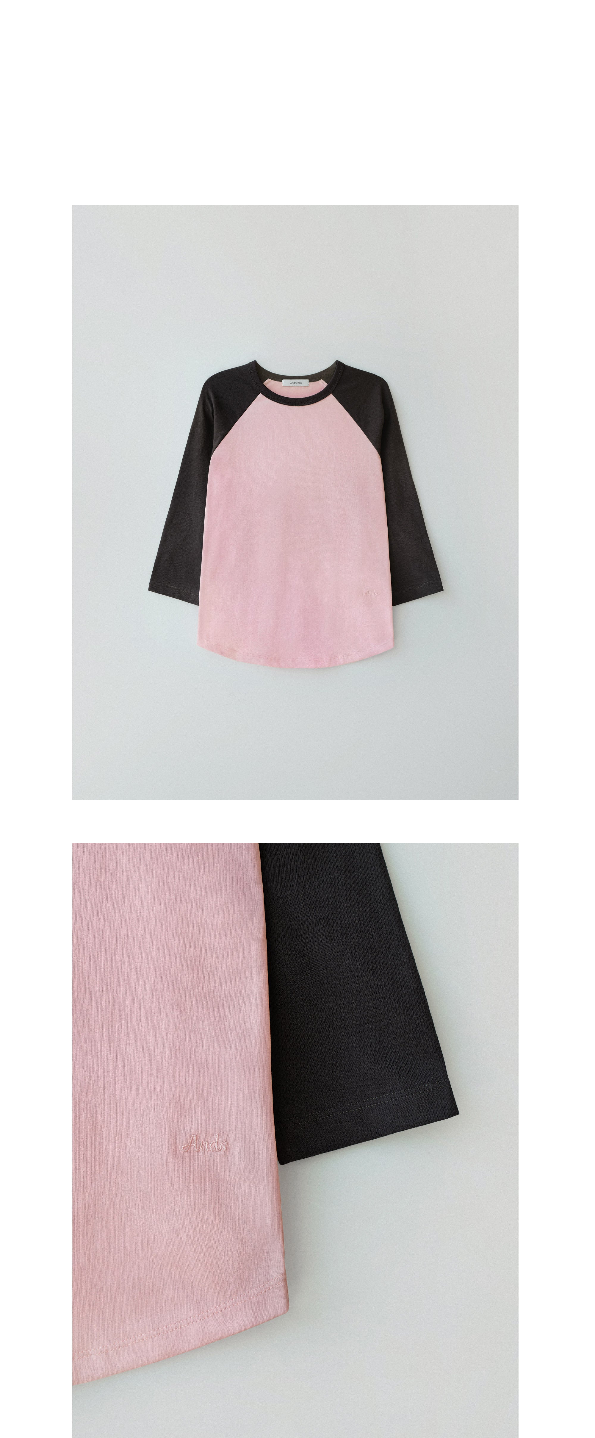 ANDNEEDS ANDS raglan long sleeve (pink)