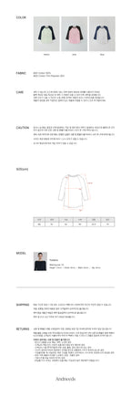 ANDNEEDS ANDS raglan long sleeve (pink)
