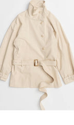 MAISON SPECIAL (W) SHORT TRENCH COAT (IVR)