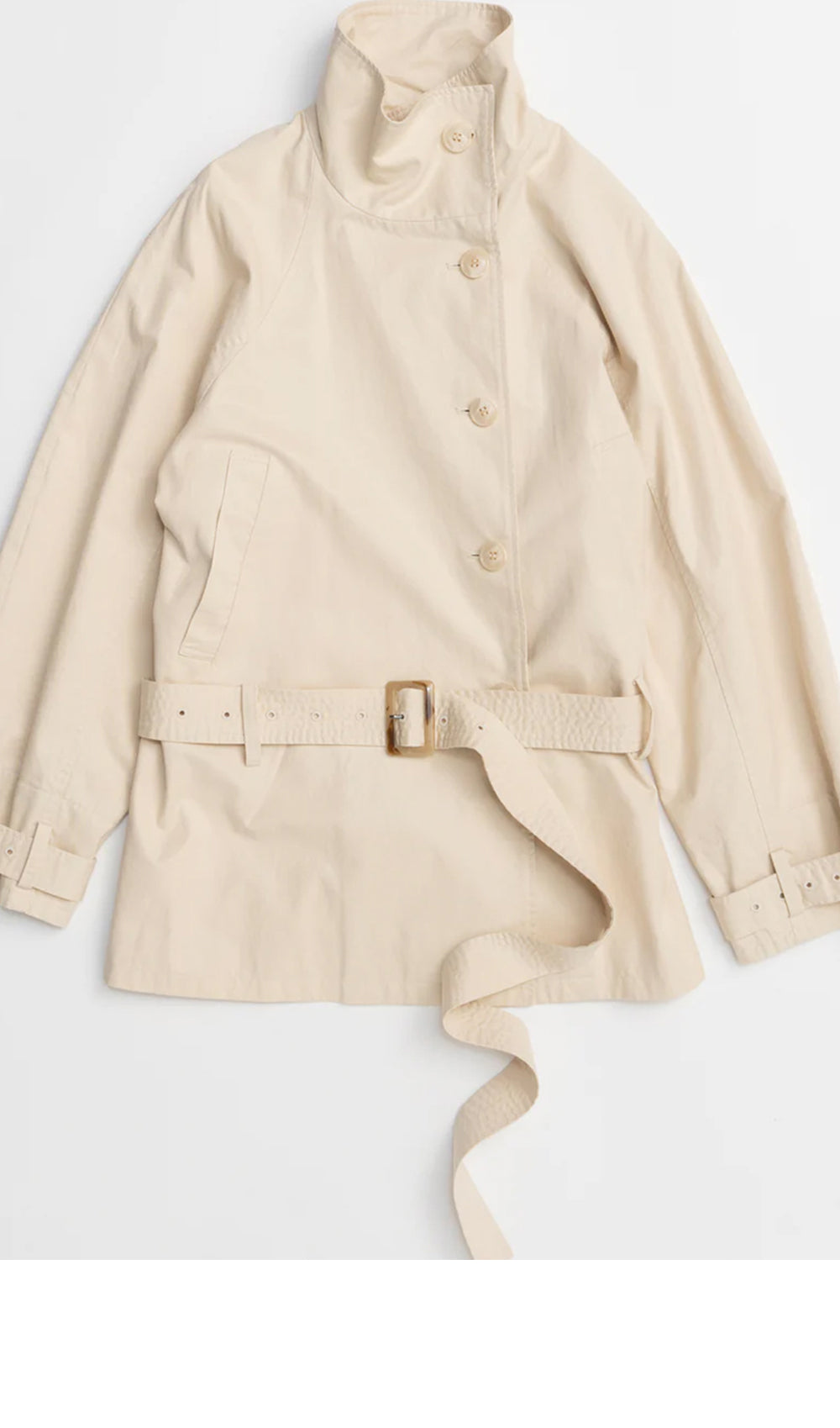 MAISON SPECIAL (W) SHORT TRENCH COAT (IVR)