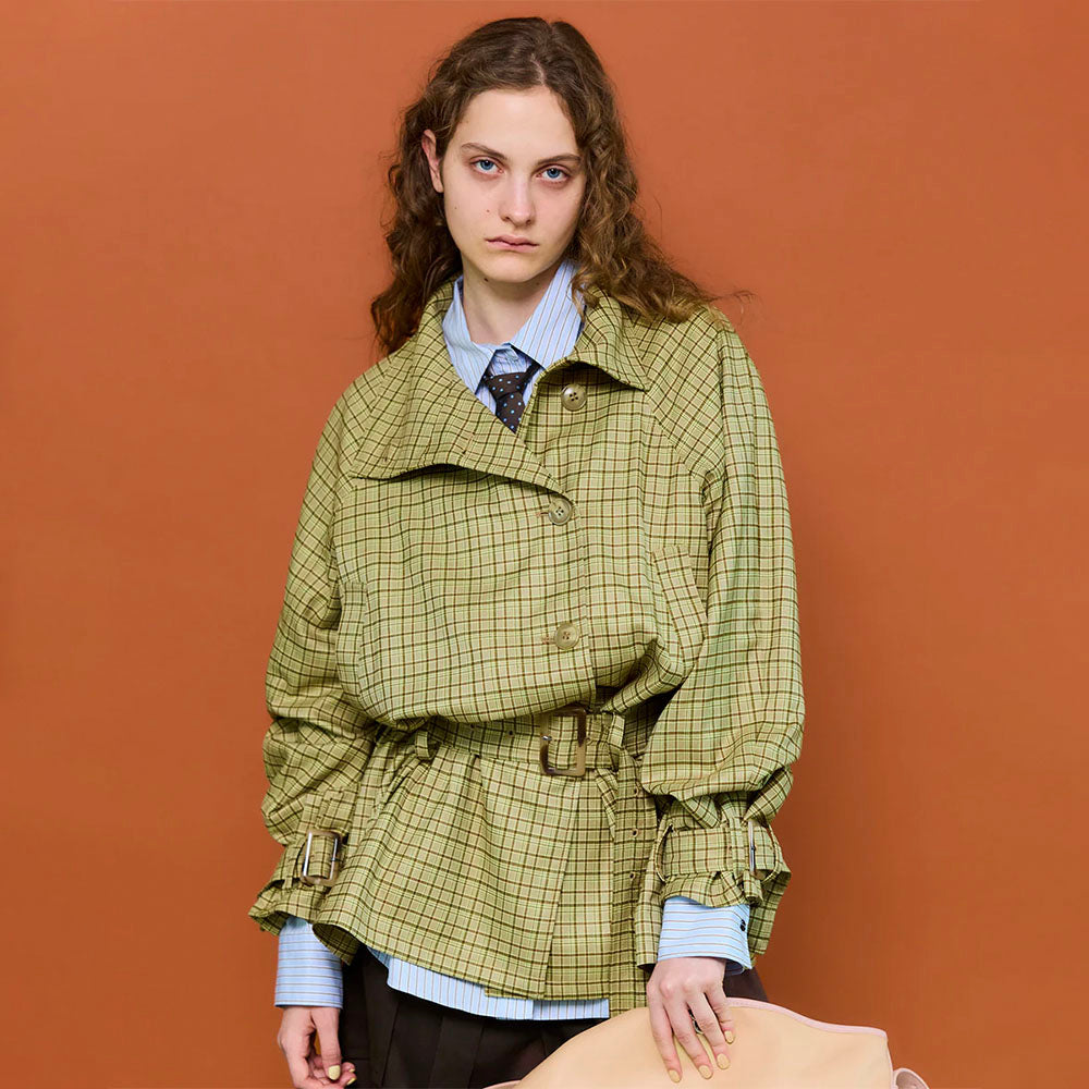 MAISON SPECIAL (W) SHORT TRENCH COAT (MLT1)