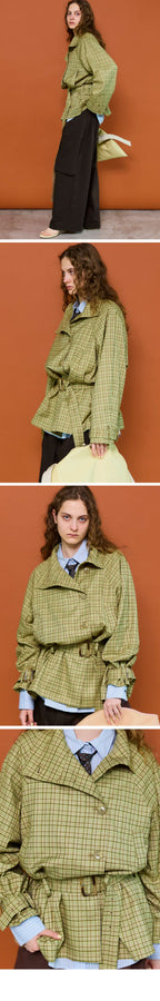 MAISON SPECIAL (W) SHORT TRENCH COAT (MLT1)