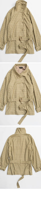 MAISON SPECIAL (W) SHORT TRENCH COAT (MLT1)