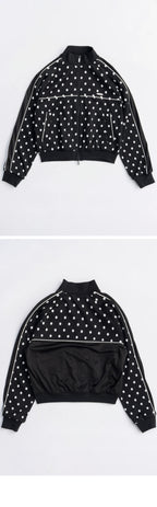 MAISON SPECIAL (W) JACQUARD JERSEY TOPS (BLK)