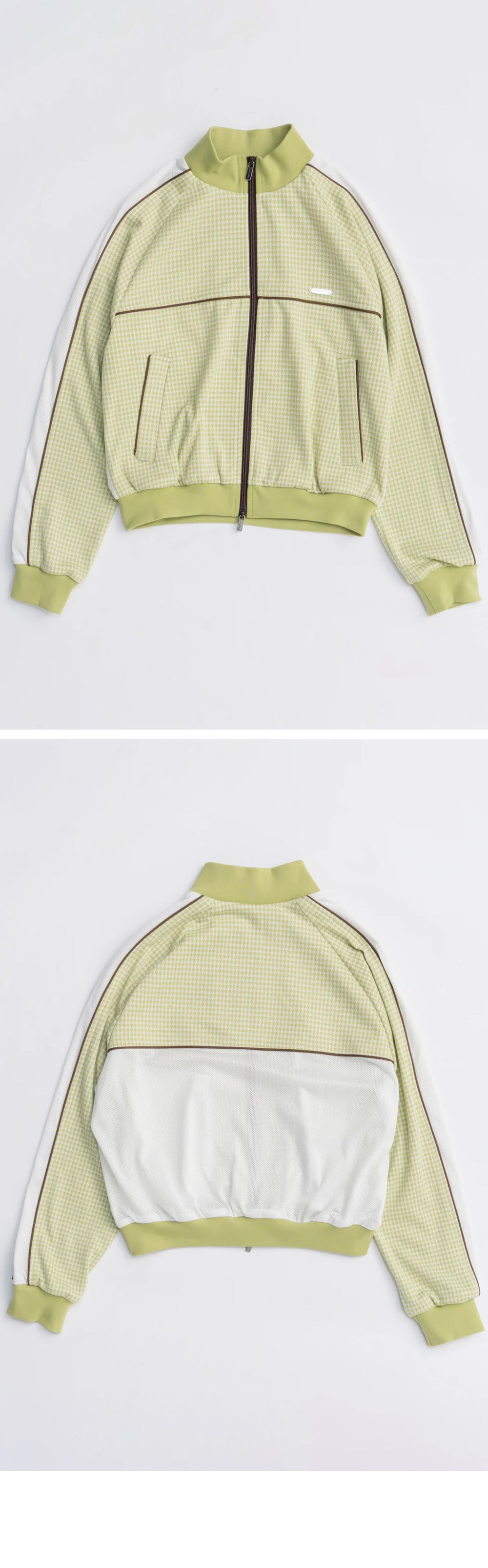 MAISON SPECIAL (W) JACQUARD JERSEY TOPS (GRN)