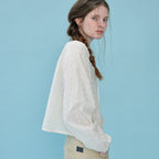 FRIVER07 Flower eyelet tie blouse [FRSP06BL08]_Cream