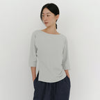 EAAH TILT TUCK T-SHIRT (LIGHT GREY)