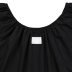 MICHIKO LONDON KOSHINO Puff Sleeve Lace Blouse Black