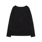 GILA ARCHIVE USA LOGO V NECK LONG SLEEVE_BLACK