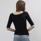 NOEUD Archive Boatneck Tee(Black)