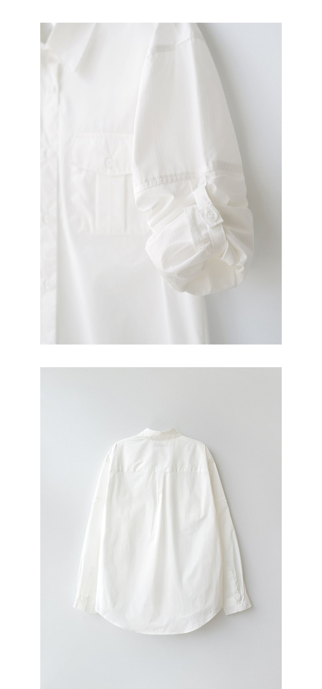 ANDNEEDS Foin pocket shirt (whtie)