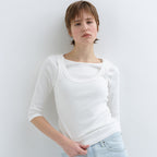 CEECI C-LOGO MID-SLEEVE T-SHIRT