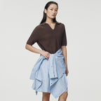 UMARMUNG Striped Cotton Poplin Shirts_Blue