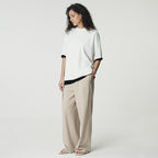 UMARMUNG Dolman Sleeve Oversized T Shirts_White