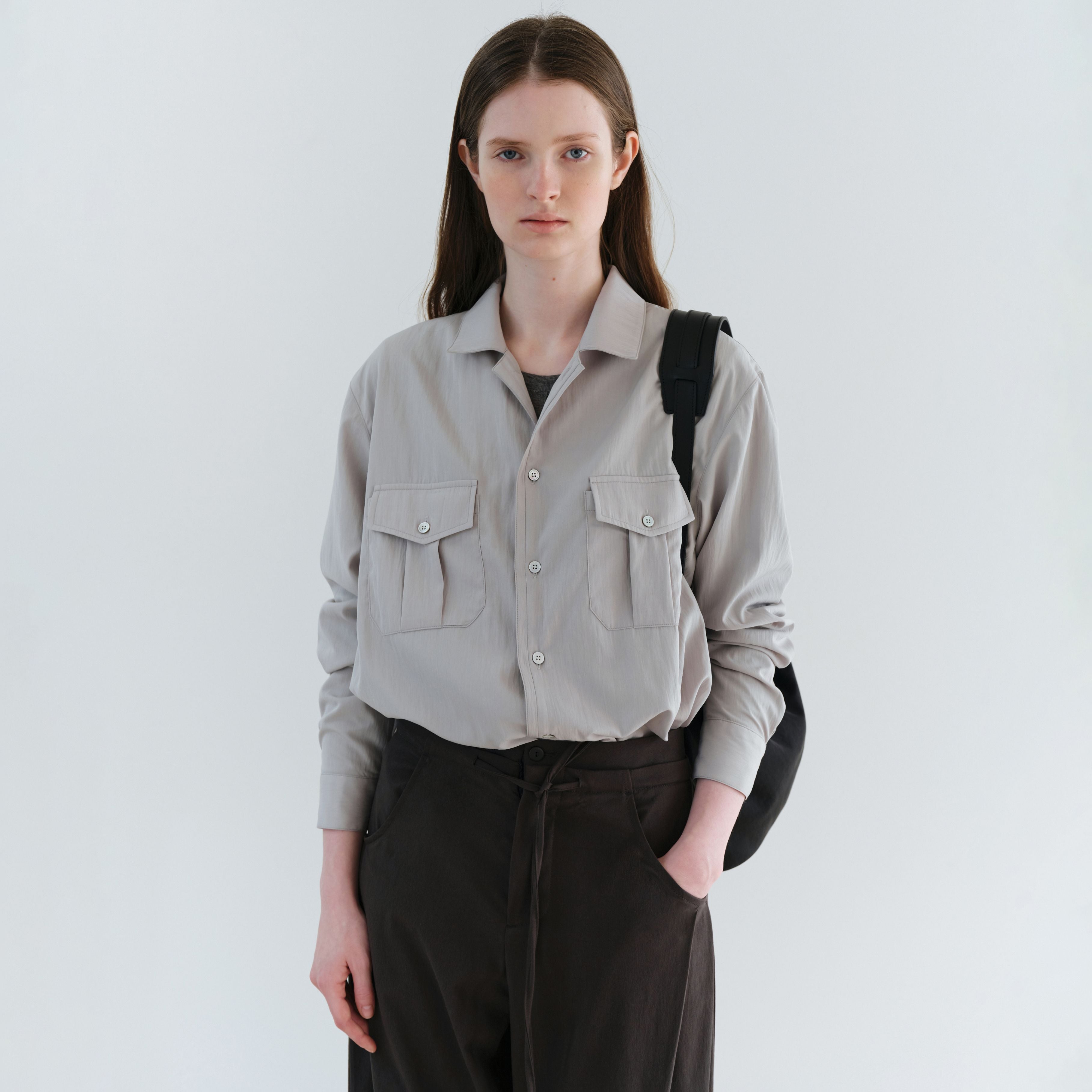AUBOUR wrinkled signature shirts (5 colors)