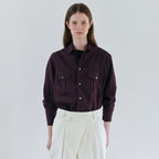 AUBOUR wrinkled signature shirts (5 colors)