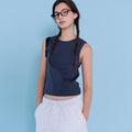 Tekto Zoe round sleeveless_navy