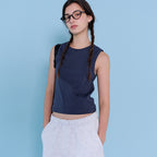 Tekto Zoe round sleeveless_navy