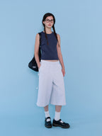 Tekto Zoe round sleeveless_navy