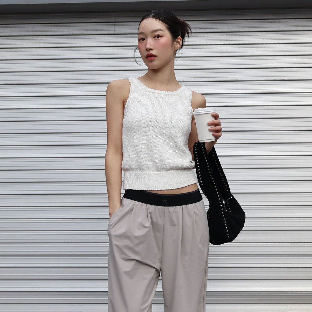 FRONT2LINE [New New PICK] [Lee Chung-ah wearing] Lua sleeveless knit cover-up