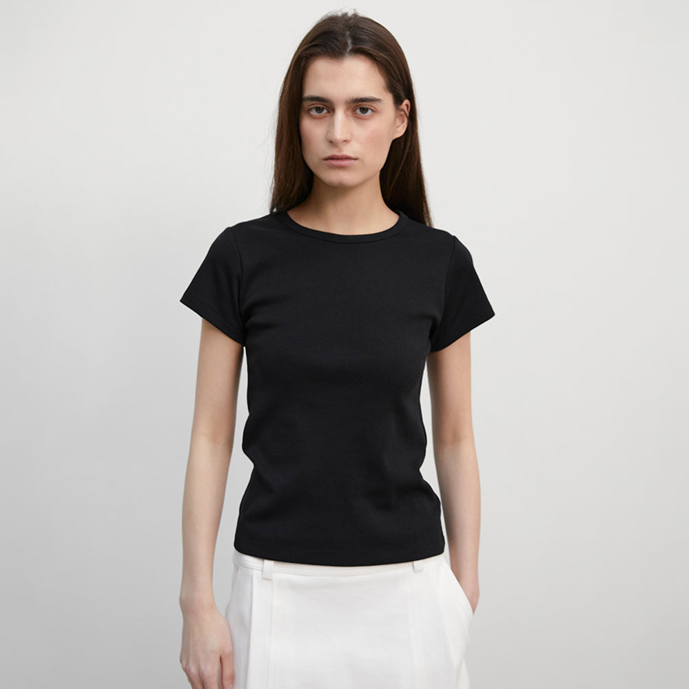 SUAMAR Ron Essential Round T (Black)