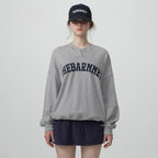 THE BARNNET Rovey Henryneck Sweat Shirt_Grey