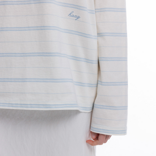 HAAG a soft t-sh (blue stripe)