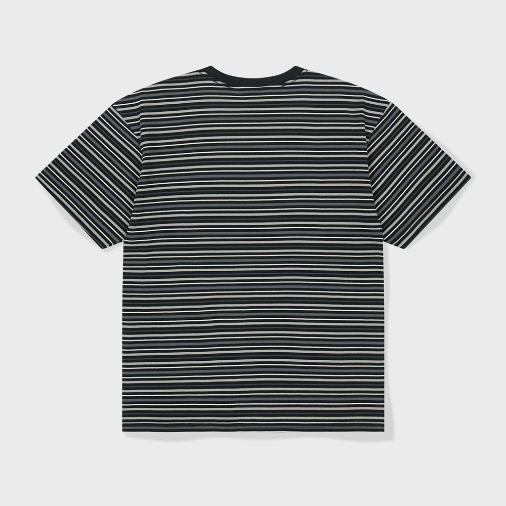 WKNDRS STRIPED T-SHIRT (BLACK)