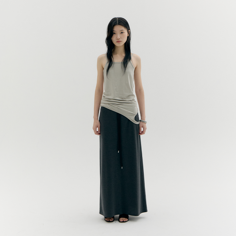 CACELE [2rd REORDER] 3 WAY LAYERED SLEEVELESS, LIGHT GRAY