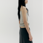 CACELE [2rd REORDER] 3 WAY LAYERED SLEEVELESS, LIGHT GRAY